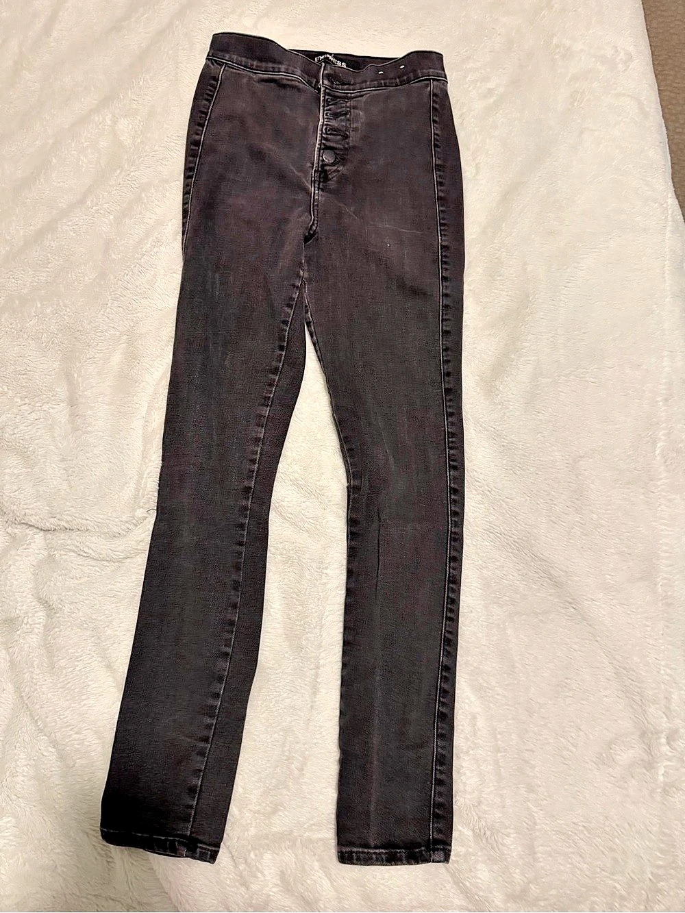 Express Super High Rise Ankle Legging Skinny Jeans Black XS